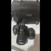 Nikon D3300 DX-format DSLR Kit w/0.709-2.165 in DX VR II & 2.165-7.874 in DX VR II Zoom Lentes y estuche (negro)